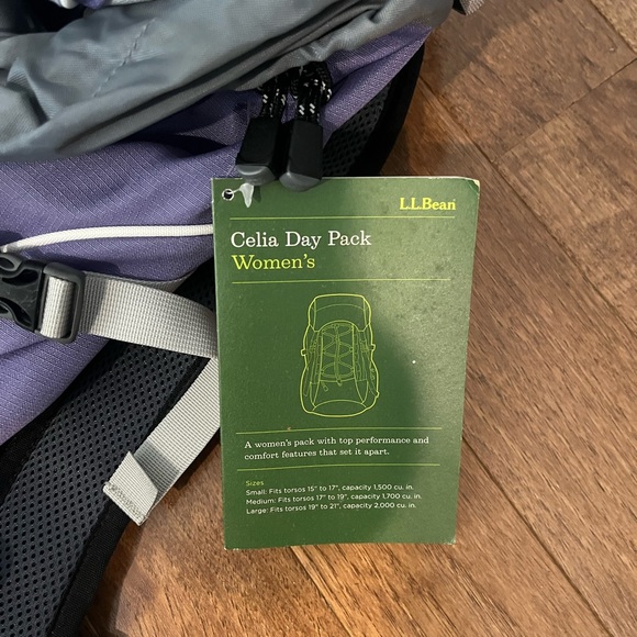 L.L. Bean Women's Backpack in Gray and Purple - Picture 3 of 4